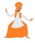 Dancer in Sanskrit