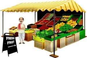 Fruit seller in Sanskrit