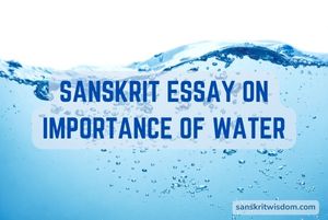 Sanskrit Essay on Importance of Water