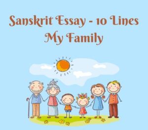 essay on my family in sanskrit language