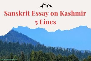 Sanskrit Essay on Kashmir